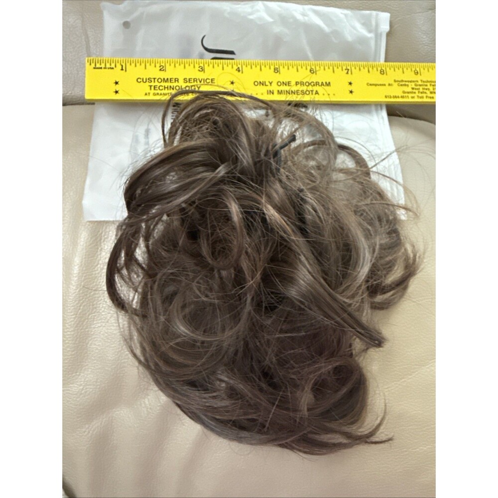 Juva Bun, Dark Brown, Messy Bun, Style Your Hair With Volume, Like Real Hair